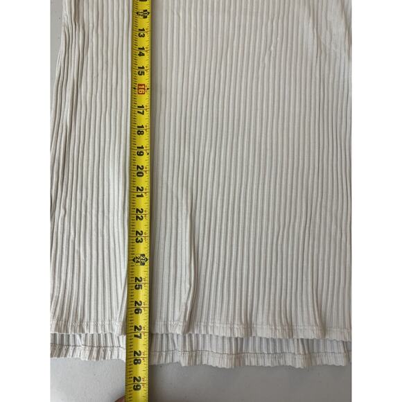 Eileen Fisher Texture Stretch Rib Tencel Minimal Scandi Top Capsule Quiet Luxe S - Picture 15 of 16